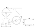 Big Duck Retractable Dinghy Wheels